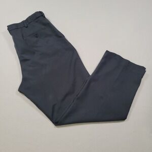 Haggar Cool 18 Pro Dress Pants Mens 38x31 Dark Gray Classic Business Office